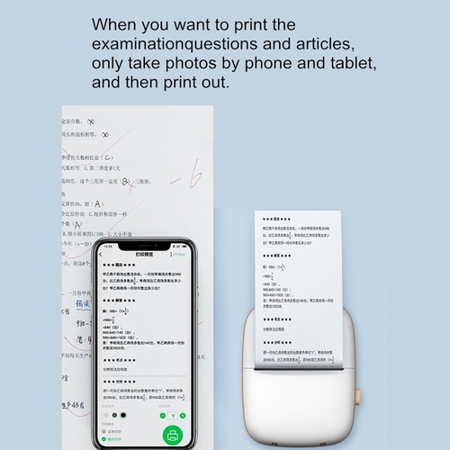 Portable mini printer with - portable,
