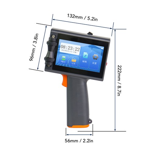 Handheld inkjet printer 7mm - inkjet, 12.7mm