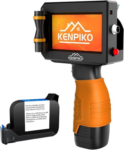 Handheld inkjet printer text - inkjet, printer: