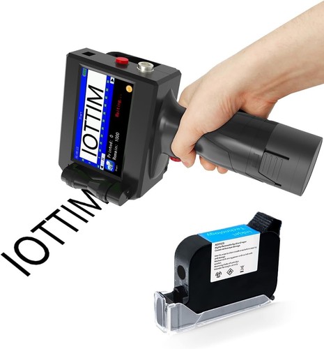 Handheld inkjet printer text - handheld,